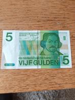 Nederland briefje van 5 gulden., Postzegels en Munten, Bankbiljetten | Nederland, 5 gulden, Ophalen