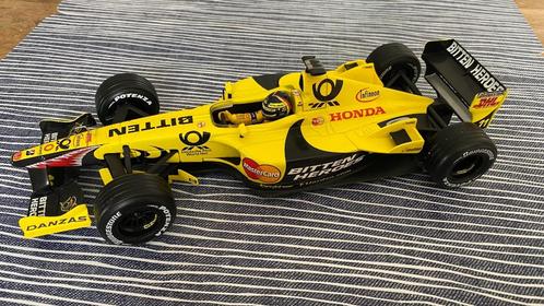 Formule 1 Jordan Honda EJ11 (2001) Mattel schaal 1:18, Hobby en Vrije tijd, Modelauto's | 1:18, Zo goed als nieuw, Bburago, Ophalen