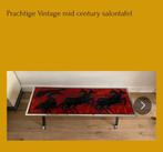 Vintage André Bayer Tegeltafel Rood, Huis en Inrichting, Tafels | Salontafels, Ophalen, Gebruikt, 100 tot 150 cm, Vintage