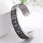 Viking Armband / Rune Noorse Wiccas Heren Dames Sieraad, Sieraden, Tassen en Uiterlijk, Verzenden, Nieuw, Zwart, Staal
