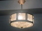Vintage hanglamp Orrefors, negenhoekig., Ophalen, Gebruikt, Glas, Vintage