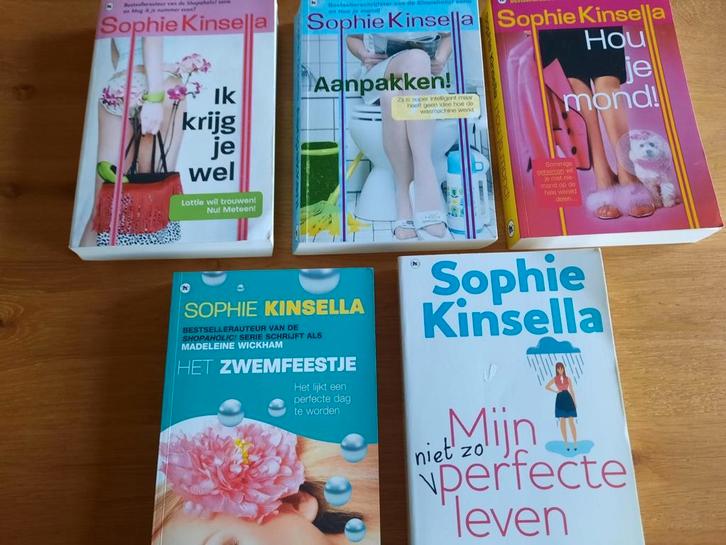 5 leuke boeken van Sophie Kinsella voor, Boeken, Chicklit, Zo goed als nieuw, Ophalen of Verzenden