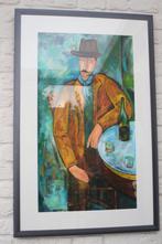 Schilderij naar Modigliani, Ophalen