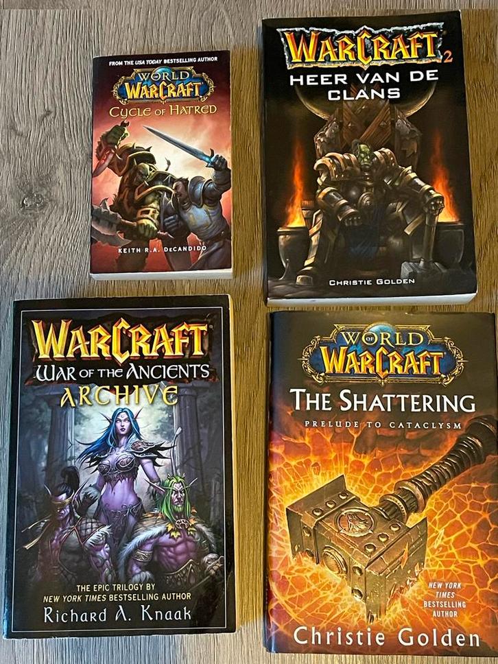 Warcraft Boeken Collectie - Nette Staat!, Boeken, Fantasy, Zo goed als nieuw, Verzenden