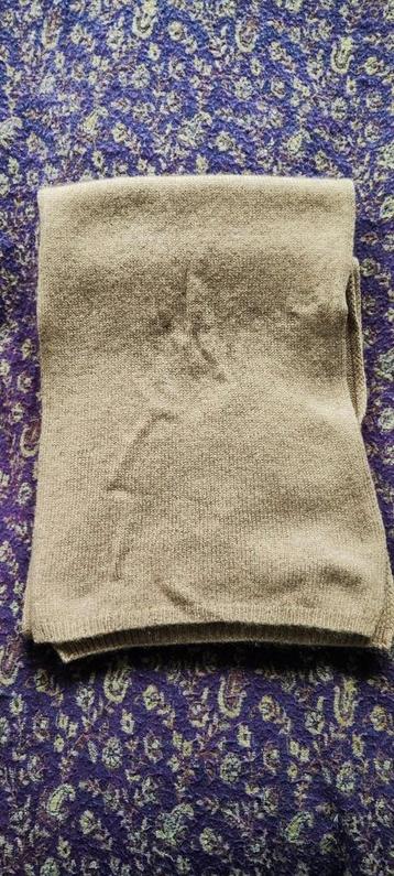 Uniseks basic cappucinobruine cashmere sjaal, 230x25 cm beschikbaar voor biedingen