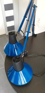 architectenlamp - blauwe bureaulampen - Massive design 70 s, Gebruikt, Vintage architectenlamp -bureaulamp - leeslamp  bed lampen
