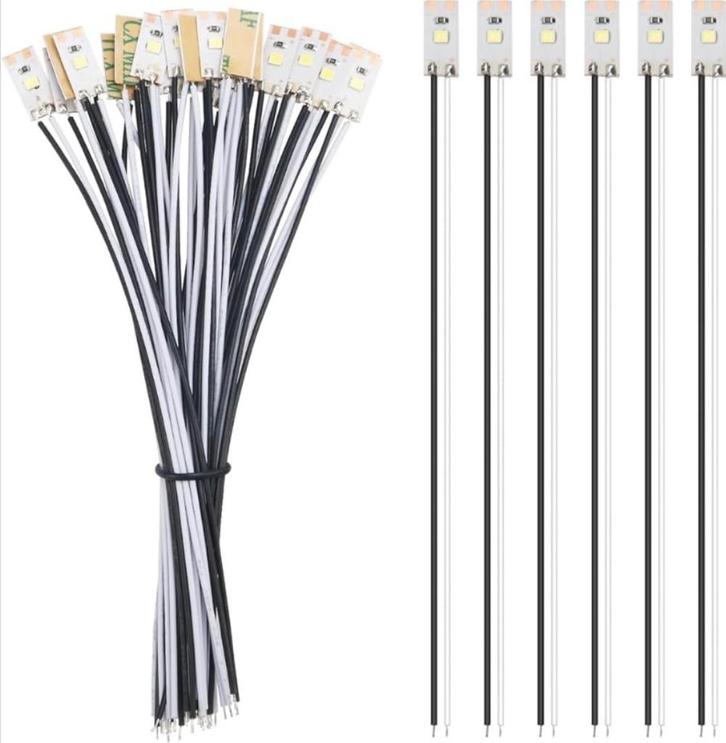 YIXISI 25 stuks 17mm voorgemonteerde LED-strips, wit, Huis en Inrichting, Lampen | Hanglampen, Nieuw, Minder dan 50 cm, Overige materialen