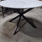 Ronde Wit Marmeren Eettafel Tomochi 120 cm Light & Living, Ophalen