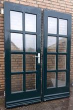 Tuindeuren - openslaande deuren - terrasdeuren, Gebruikt, 120 cm of meer, Ophalen of Verzenden, Buitendeur