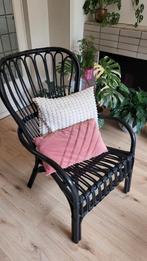 IKEA STORSELE fauteuil - zwart rotan, Ophalen, Zo goed als nieuw, 75 tot 100 cm, 50 tot 75 cm
