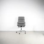 1x Vitra Eames EA 219 Bureaustoel Softpad Grijs Leer – Alu, Niet ingevuld, Niet ingevuld, Ophalen of Verzenden, Zo goed als nieuw