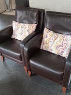 2  stoelen zgan fauteuils, Huis en Inrichting, Ophalen, Twee, Bruin, Hout