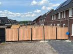 Douglas 21-planks hout-betonschutting Materiaal, Tuin en Terras, Schuttingen, Nieuw, Hout, Ophalen, 2 meter of meer