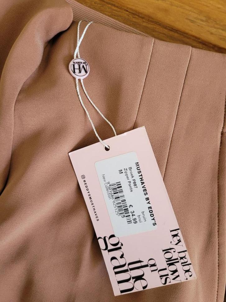 Musthaves CAPSULE pantalon broek lever kleur beige M Nieuw, Kleding | Dames, Broeken en Pantalons, Nieuw, Maat 38/40 (M), Beige