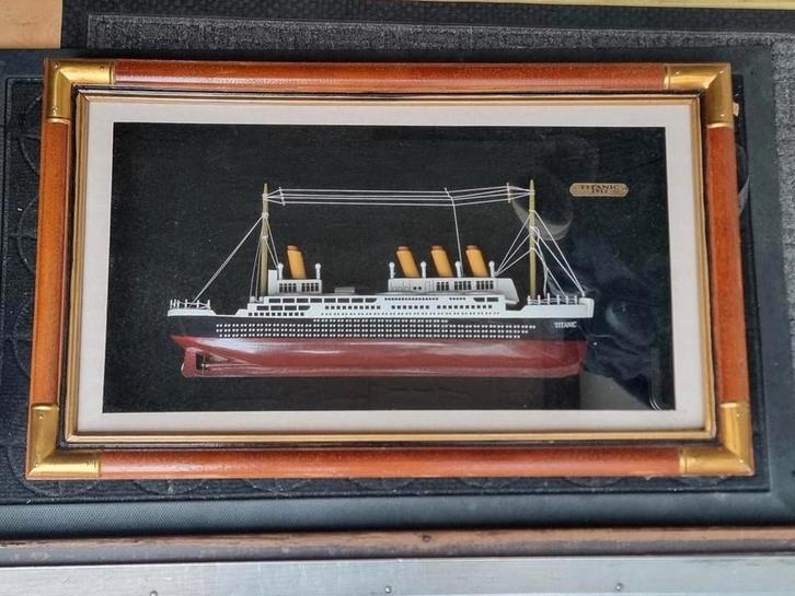 Titanic Model in Lijst, Huis en Inrichting, Woonaccessoires | Wanddecoraties, Ophalen of Verzenden