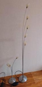 Harco Loor staande spriet lampen set RVS glas, Ophalen, Gebruikt, Jaren 90, Glas