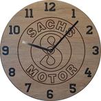 Themaklok met een Sachs brommer logo, Ophalen of Verzenden, Nieuw, Wandklok