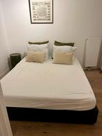 IKEA Bed met 6 Laden & M Line Matras, Ophalen, Zwart, Tweepersoons, Zo goed als nieuw