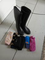Paardrijlaarzen rubber maat 32 + sokken, Gebruikt, Kinderen, Overige soorten, Ophalen of Verzenden
