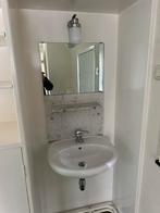 2 Wastafels met marmeren achterwand, Huis en Inrichting, Ophalen, Gebruikt, Minder dan 100 cm, Wasbak of Wastafel