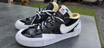 Nike Blazer Low Sacai Black Patent 45, Kleding | Heren, Schoenen, Ophalen of Verzenden, Zo goed als nieuw, Zwart