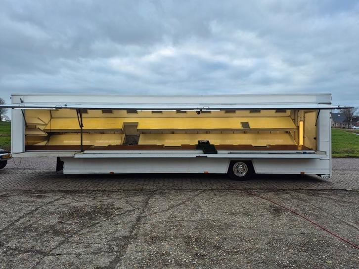 Kuiper/Vredeveld verkoopwagen oplegger 10 meter !!  CE/BE, Zakelijke goederen, Partijgoederen en Retail | Verkoopwagens, Ophalen of Verzenden