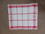 Grote Franse servetten rood/ wit, Ophalen of Verzenden, Gebruikt, Rechthoek