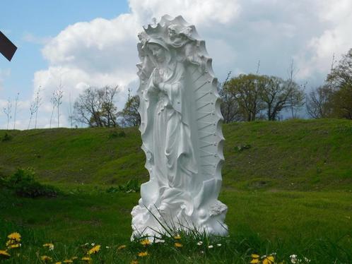 Fors Maria beeld met engelen - polystone - crème-wit, Tuin en Terras, Tuinbeelden, Nieuw, Mensenbeeld, Kunststof, Ophalen of Verzenden