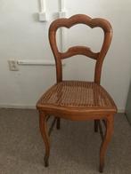 6 Biedermeier Stoelen met Rotan Zitting, Huis en Inrichting, Stoelen, Gebruikt, Bruin, Ophalen of Verzenden, Vijf, Zes of meer stoelen