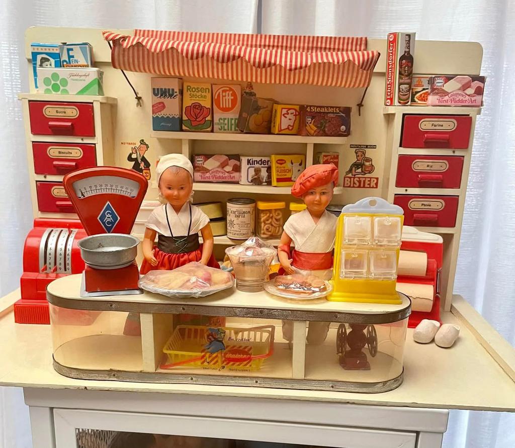 Vintage kruidenierswinkel(50-30-25), Verzenden, Gebruikt, Poppenhuis