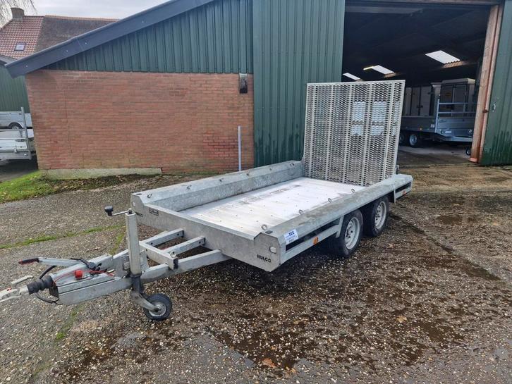 Hulco terrax machinetransporter 3000kg, Auto diversen, Aanhangers en Bagagewagens, Zo goed als nieuw, Ophalen