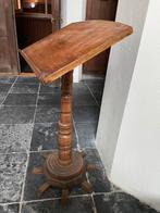 Antieke eikenhouten Katheder lessenaar uit oude kerk, Ophalen, Zo goed als nieuw