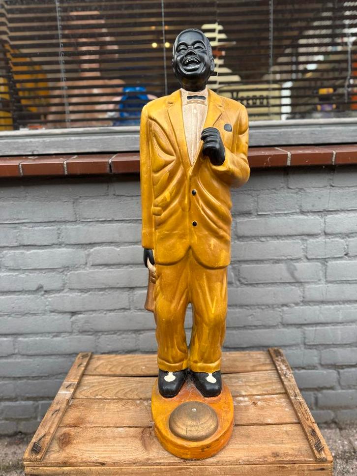 Vintage Jazz Man Beeld, Verzamelen, Beelden en Beeldjes, Gebruikt, Mens, Ophalen