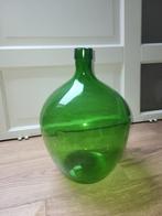 Grote glazen fles., Huis en Inrichting, Woonaccessoires | Vazen, Ophalen, Minder dan 50 cm, Groen, Glas