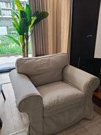 Zo goed als nieuwe beige Ektrop fauteuil, Huis en Inrichting, Fauteuils, Ophalen, Zo goed als nieuw