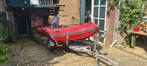 Bootje met buitenboordmoter en trailer met afdekzeil, Watersport en Boten, Ophalen, Gebruikt, Yamaha, Hout