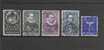 Nederland 1933, NVPH 252 t/m 256, Gestempeld., Verzenden, T/m 1940, Gestempeld
