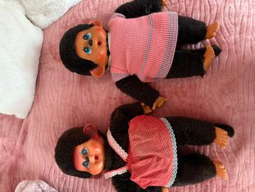 Vintage Monchichi poppen beschikbaar voor biedingen