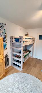 Kinderbed, hoogslaper, incl. matras 160 x 70 en laken, Kinderen en Baby's, Kinderkamer | Stapelbedden en Hoogslapers, Gebruikt