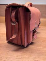 Leren Boekentas, Ophalen, Gebruikt, Bruin, 40 tot 50 cm