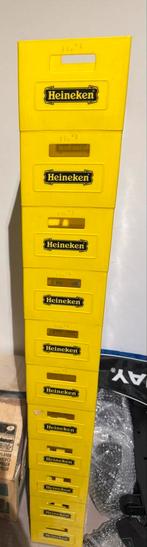 Heineken Kratten - Geel vintage, Ophalen, Gebruikt, 40 tot 60 cm, 50 tot 75 cm