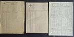 3 KLM vluchtpapieren uit de jaren 40 (K1141), Verzamelen, Luchtvaart en Vliegtuigspotten, Ophalen of Verzenden, Gebruikt, Kaart, Foto of Prent