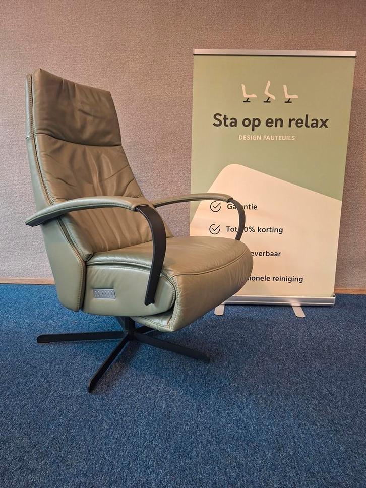 Elektrische relax fauteuil Prominent extra luxe op accu 🔋, Huis en Inrichting, Fauteuils, Zo goed als nieuw, 50 tot 75 cm, Minder dan 75 cm