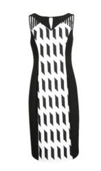 Joseph Ribkoff schitterend wit/zwarte chique jurk mt 46, Maat 42/44 (L), Knielengte, Ophalen of Verzenden, Zo goed als nieuw