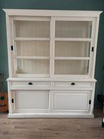 Brocante Landelijke buffetkast - crème wit, Gebruikt, Met deur(en), 200 cm of meer, 150 tot 200 cm