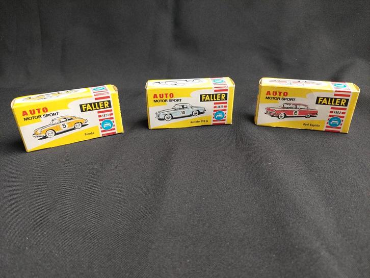 Faller AMS Auto's - Set van 3, Hobby en Vrije tijd, Modelbouw | Auto's en Voertuigen, Gebruikt, Auto, 1:50 of kleiner, Overige merken