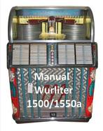 Boekwerk Manual Handleiding wurlitzer 1500/1500a, Ophalen of Verzenden, 1970 tot heden, Overige merken