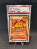 Typhlosion Reverse Holo - Unseen Forces - PSA 7, Ophalen, Zo goed als nieuw, Losse kaart, Foil