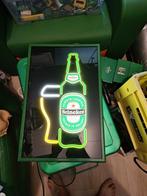 Weg=weg  imported heineken bier lamp neon look usa., Verzamelen, Biermerken, Ophalen of Verzenden, Zo goed als nieuw, Reclamebord, Plaat of Schild