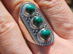 Vanoli 925 zilveren ring met malachiet maat 18, Daiva1973@hotmail.com, 18 tot 19, Vanoli, Amsterdam